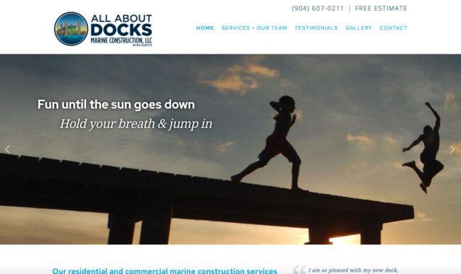 all about docks website