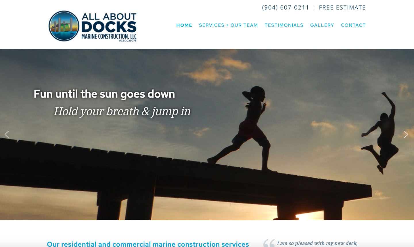 all about docks website