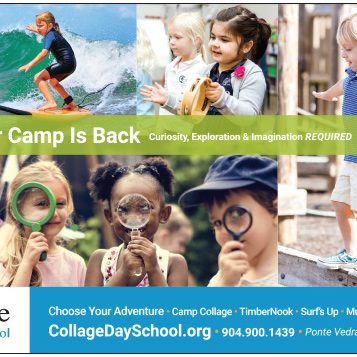Collage Ad Design Jax Mag half page Summer Camp x