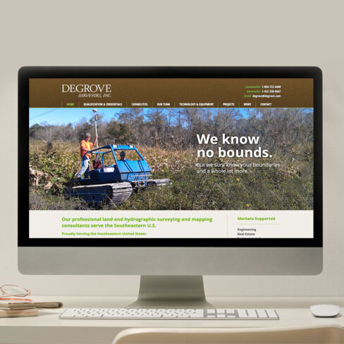 Degrove Surveyors Website Design Portfolio