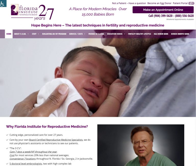 Fertility Jacksonville Medical Website 2019