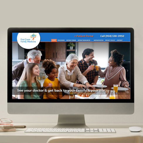 First Coast Family Medicine Website Design Portfolio