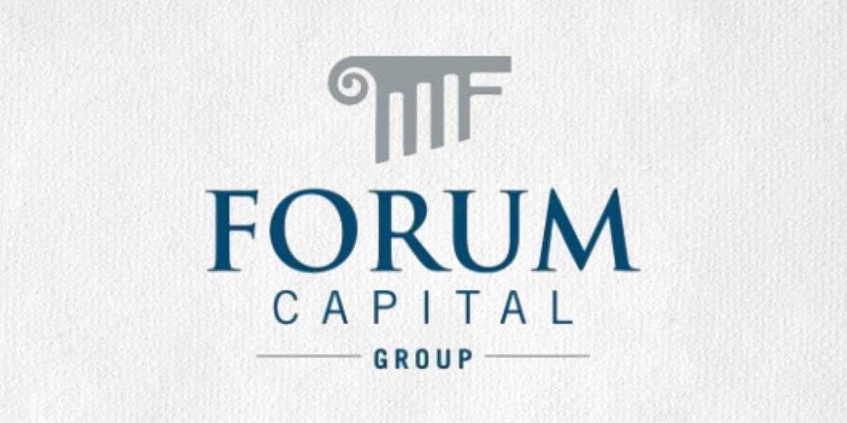 Logo design for Forum Capital Group is a private equity firm focused on financial services. Fisher specializes in financial services marketing