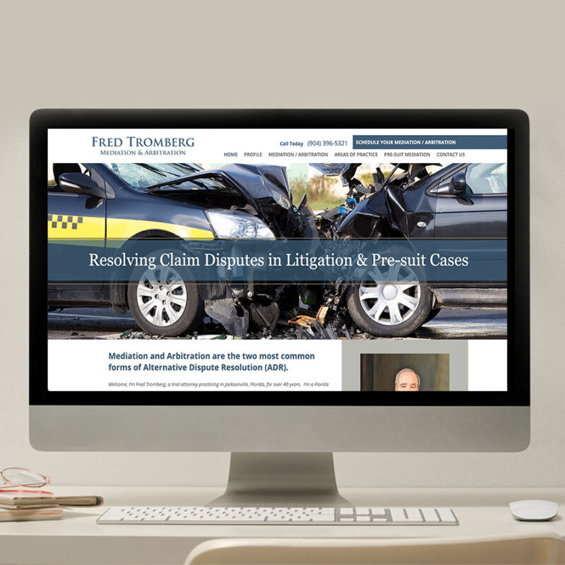 Fred Tromberg Mediation Website Design Portfolio