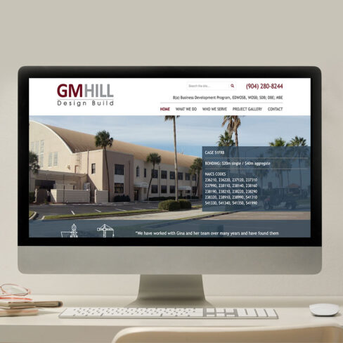 GM Hill Design Build Website Design Portfolio