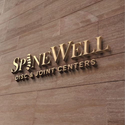 healthcare branding rebrand spinewell logo design