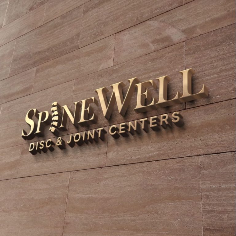 healthcare branding rebrand spinewell logo design
