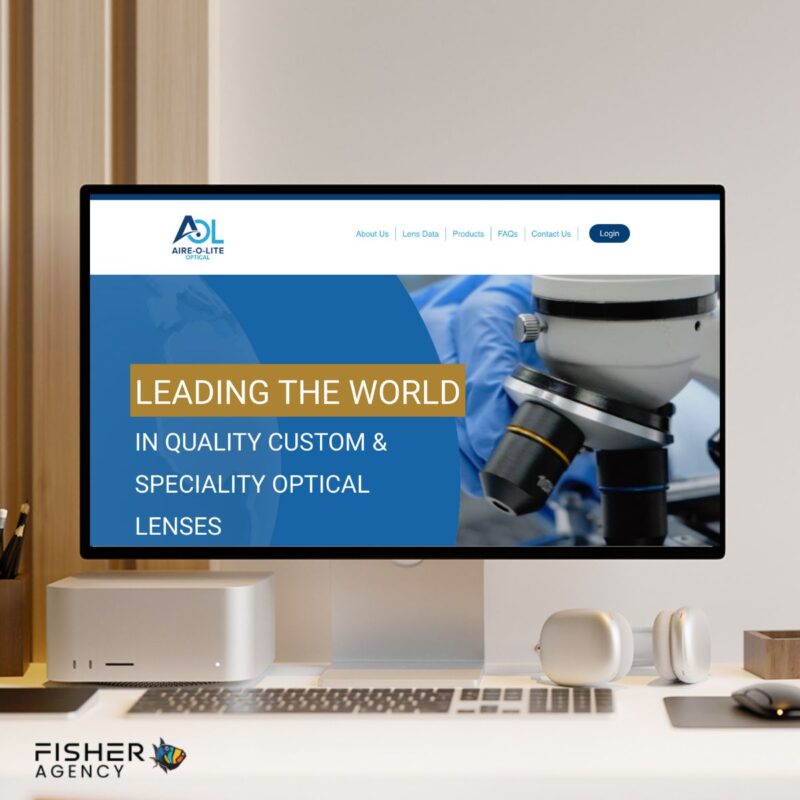 healthcare manufacturing website design