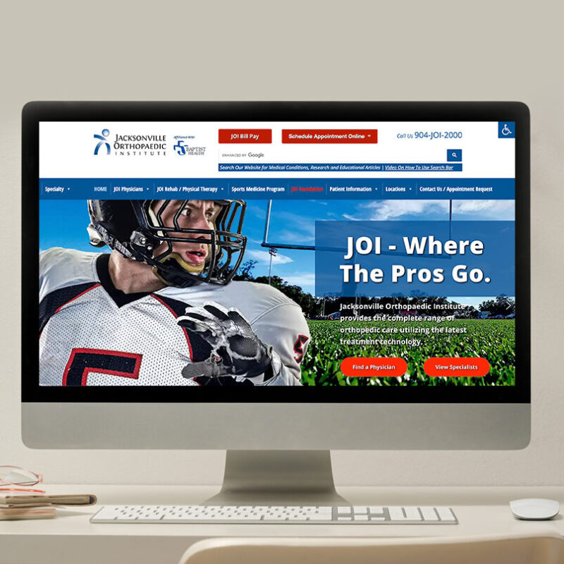 Jax Ortho Portfolio Image