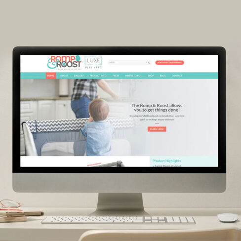 Romp Roost Website Design Portfolio