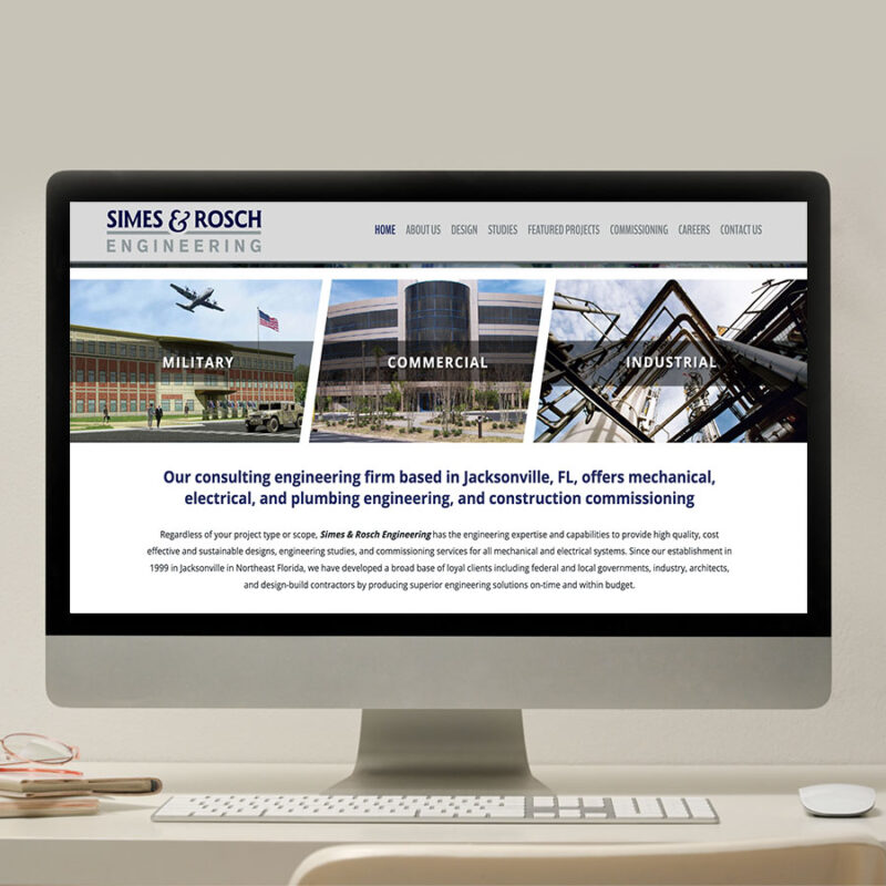 Simes Rosch Engineering Web Design Portfolio