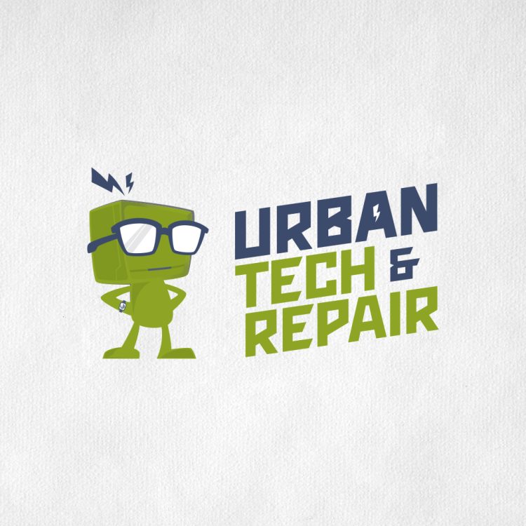 urban tech and repair logo design fisher agency