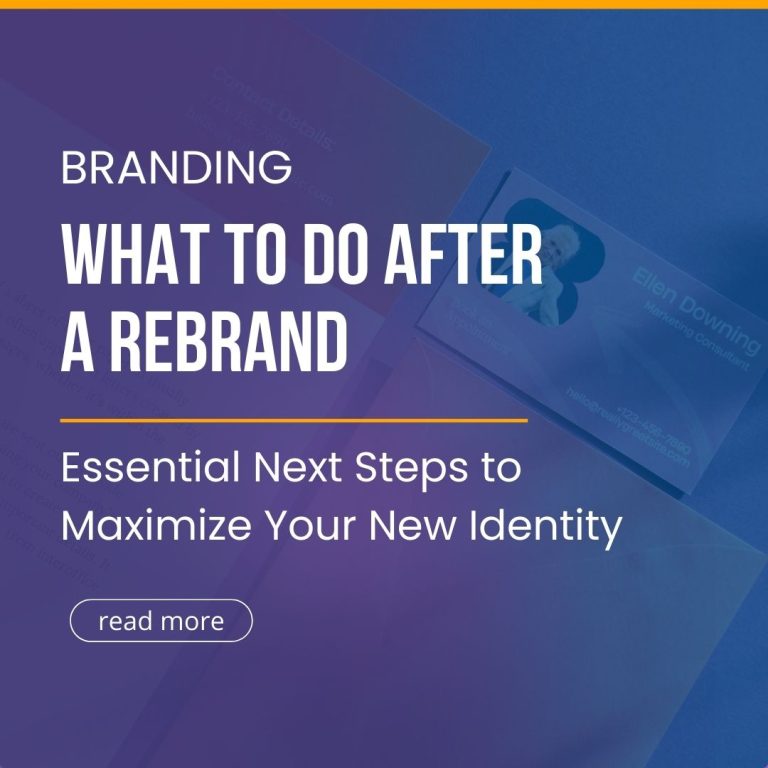 what to do after rebrand