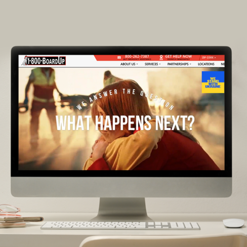 BOARDUP website portfolio