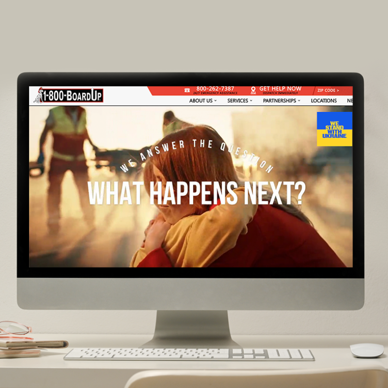 BOARDUP website portfolio