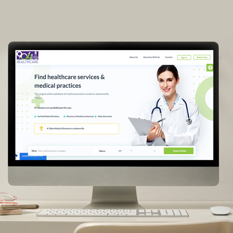 Healthcare website portfolio