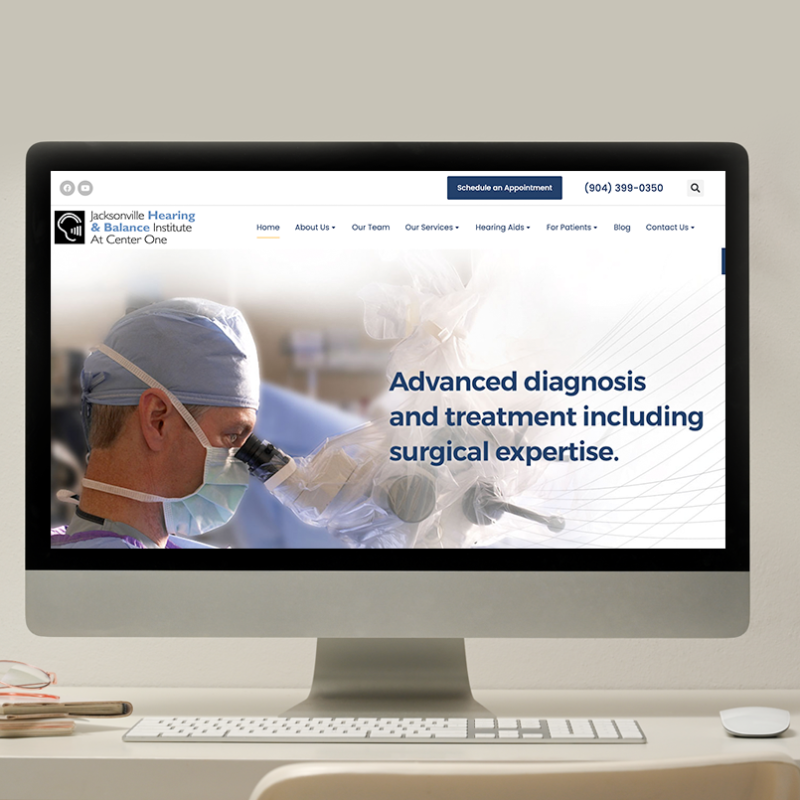 JHBI At Center One website portfolio