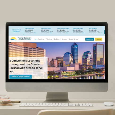 North FL Oral Facial Surgery website portfolio