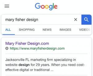 searching Mary Fisher Design AMP