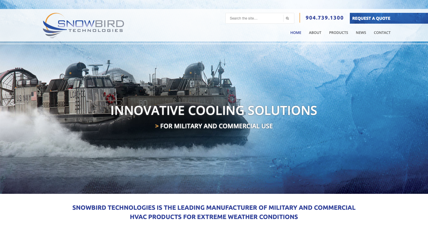 snowbird website design e1552944013948