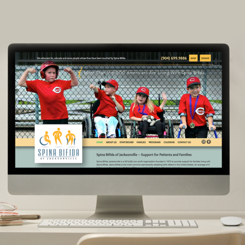 Spina Bifida website portfolio