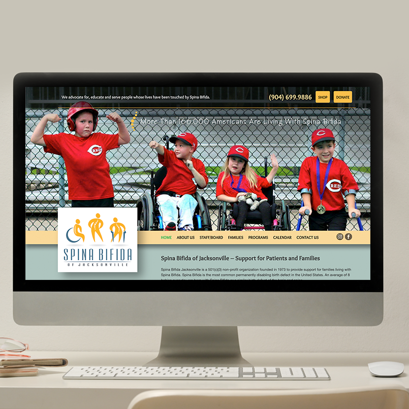 Spina Bifida website portfolio